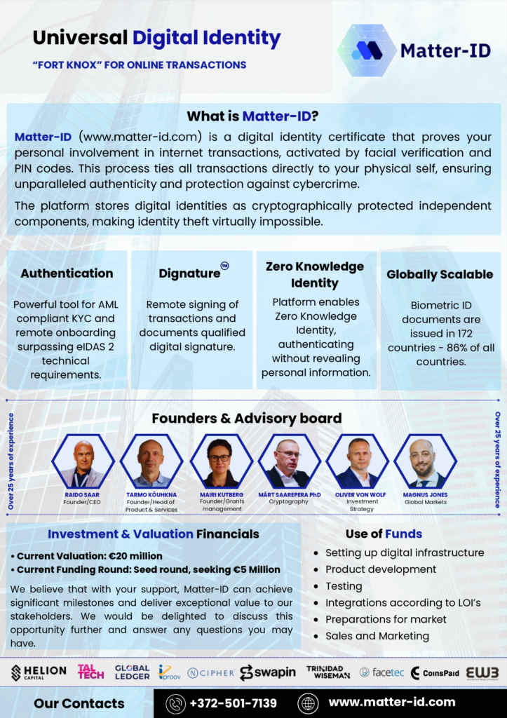 Executive Summary on Matter-ID